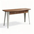 Scrivania in legno di noce con due cassetti dimensioni 140 x 60 x 75cm